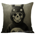 Capa de almofada Hot Linen Halloween Skull